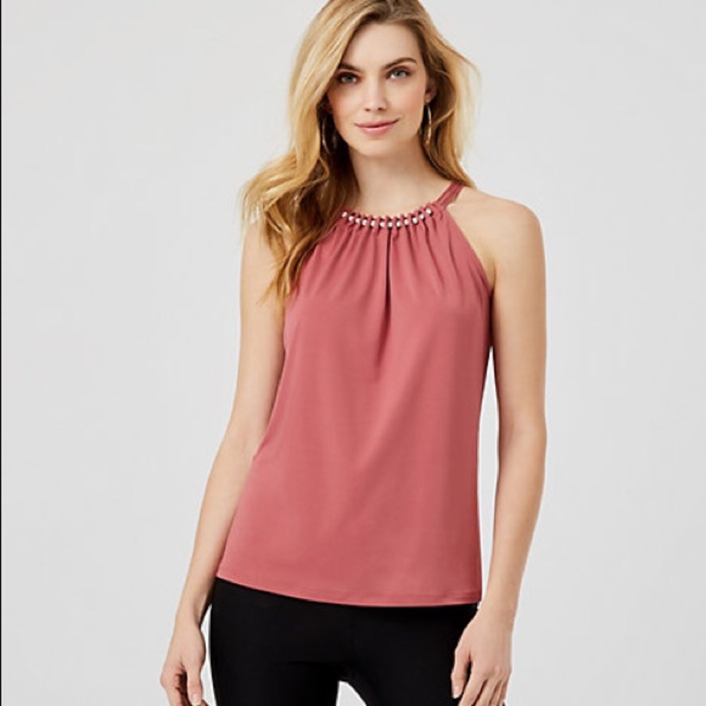 Beaded Knit Halter Top